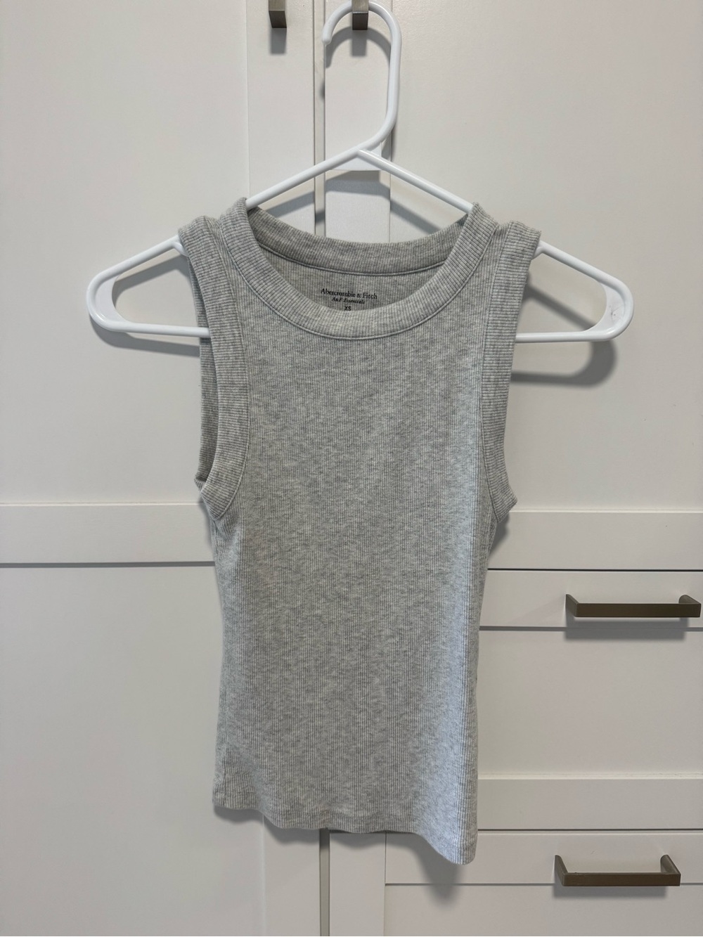 Abercrombie & Fitch Light Gray Ribbed Tank